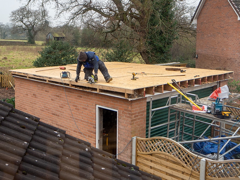 Building a flat roof